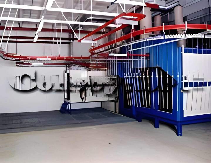 Inverted overhead chain monorail conveyor