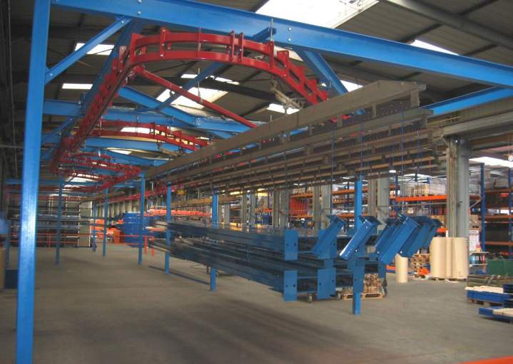 Convoyeur aérien monorail manuel