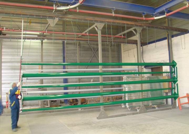 Convoyeur aérien monorail manuel