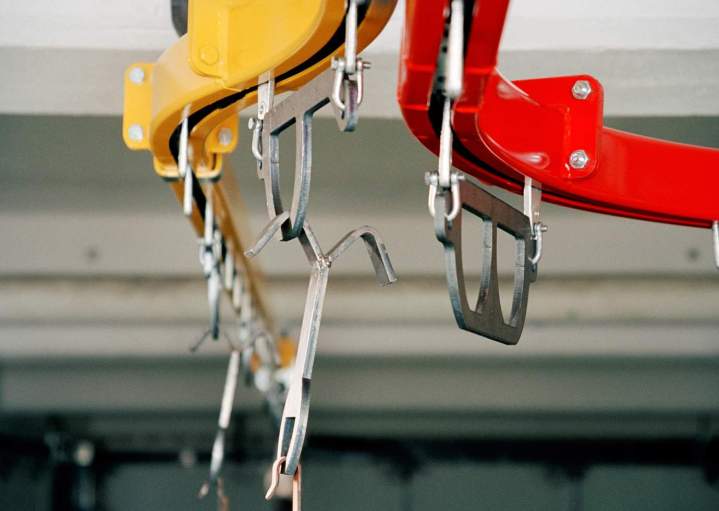 Convoyeur aérien monorail à chaîne